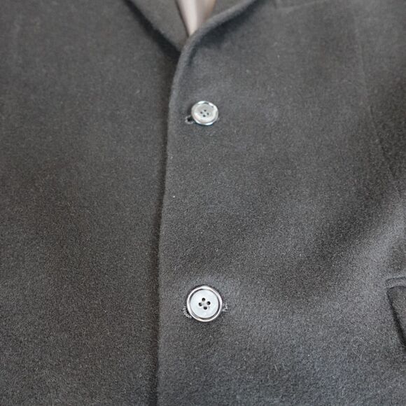 Gianfranco Ruffini Mens 42R Blazer Sports Coat Camel Hair Black Single Breasted - Picture 5 of 16